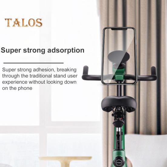 Magnetic Gym Phone Mount Aluminum Alloy Fitness Phone Holder for Treadmill Adjustable Universal N52 Magnet Stand Compatible with All Smartphones
