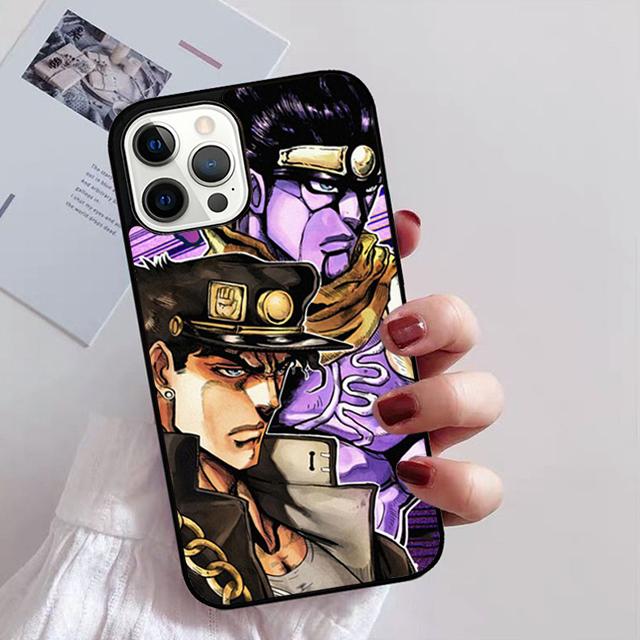 

Чехол для телефона Jotaro Kujo Star Platinum JoJo с аниме для iPhone 11 12 13 14 Pro Max mini XR XS SE 2020 7 8 Plus Samsung S21 S22 Coque iPhone 14pro