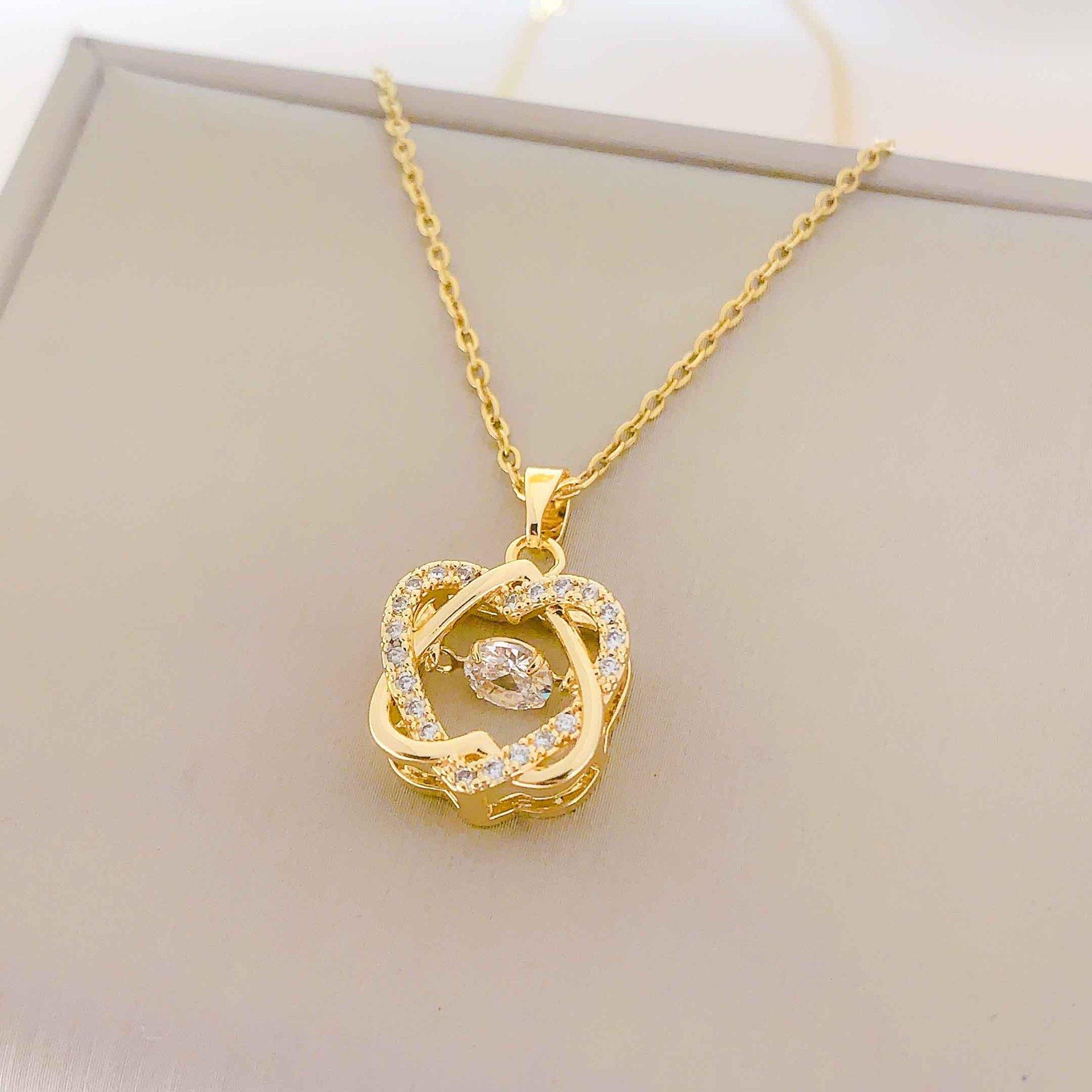 

Ожерелье Не Выцветает Женское Летнее Фиолетовое Ожерелье из Титановой Стали Ювелирные Изделия Темперамент Высококлассное Ожерелье