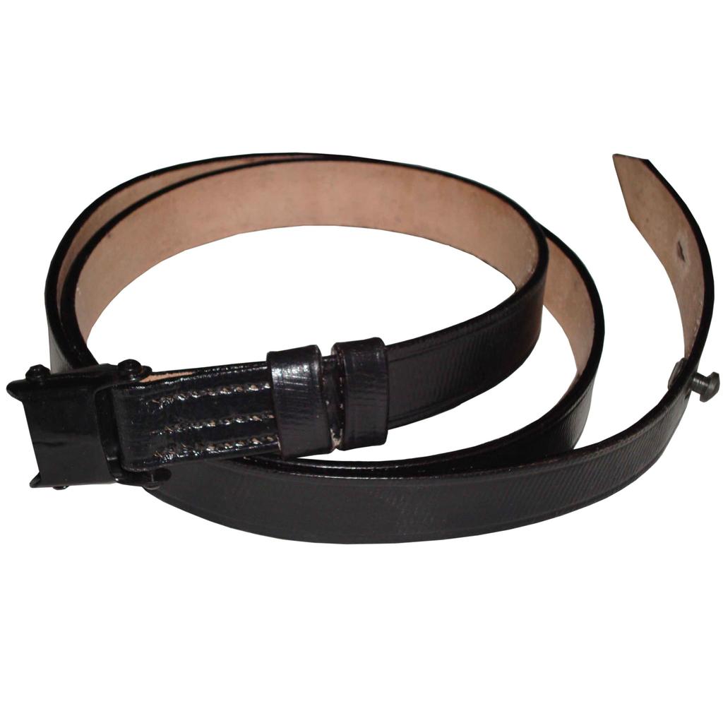 German WWII MP Black Leather Sling Germany 9mm Repro Part XX-KH9X-HSR4