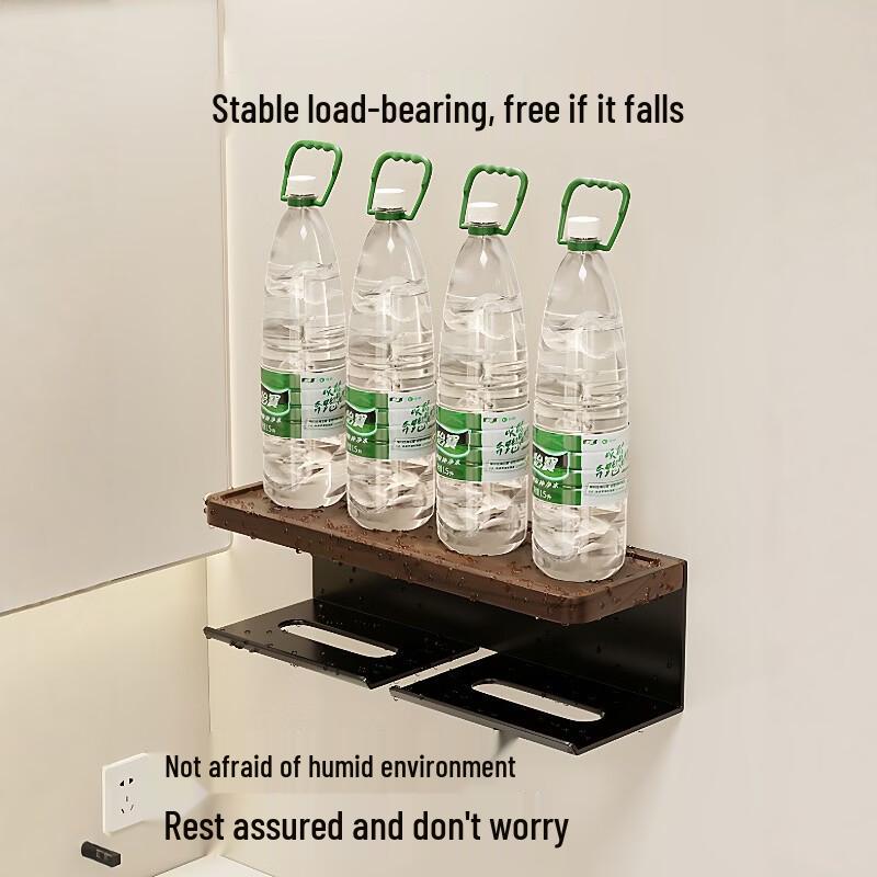 Walnut Wood Bathroom Tissue Holder with Hook