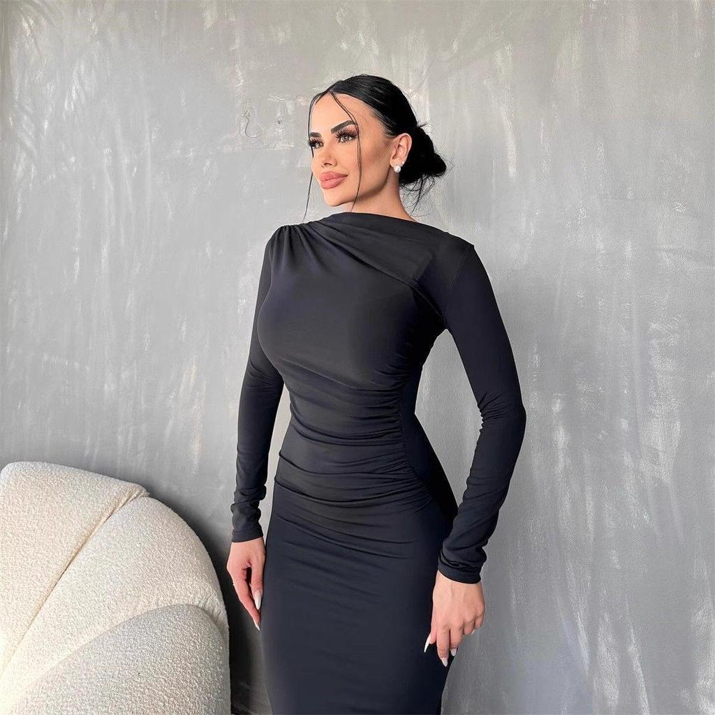 2026 Spring Women's Sexy Long Sleeve Dress