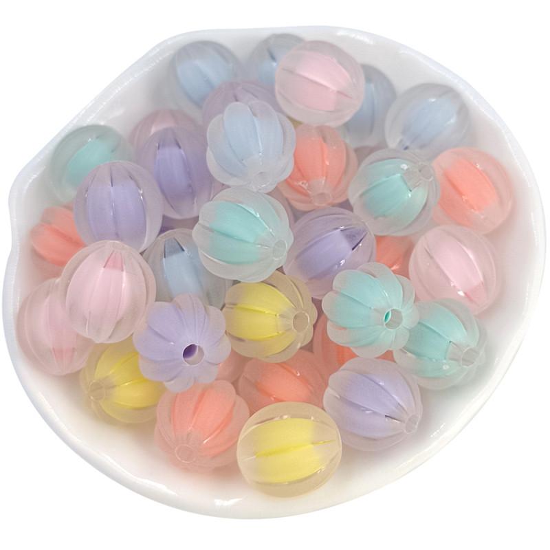 

10 шт акриловые прозрачные/матовые бусины в виде тыквы/персикового сердца, материалы ручной работы для изготовления ювелирных изделий своими руками Pumpkin/Matte