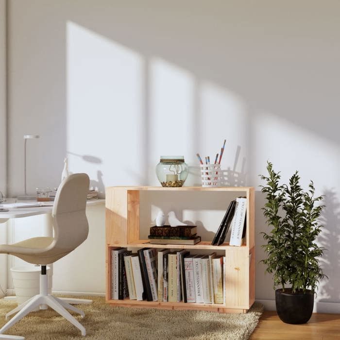 VidaXL Bibliothèque-Séparateur de pièce 80x25x70 cm Bois de pin solide 814049