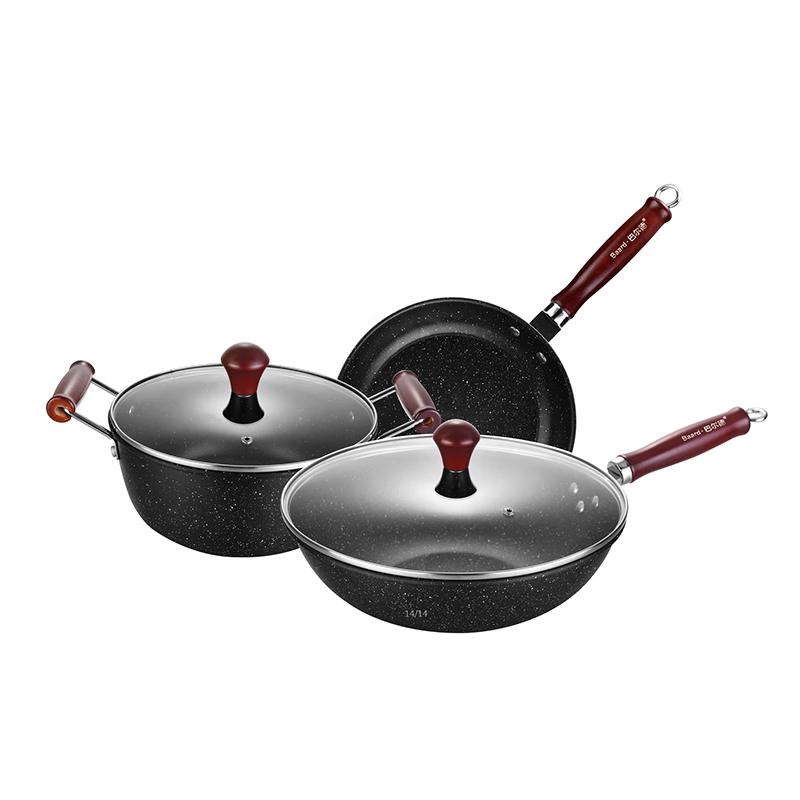 Balder Munich BT-1003 Maifan Stone 3-Piece Cookware Set