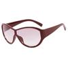 New Large Frame Frog Eyeglasses Fashionable Windproof Retro Slimming Sunscreen Korean Style Sunglasses for Men And Women