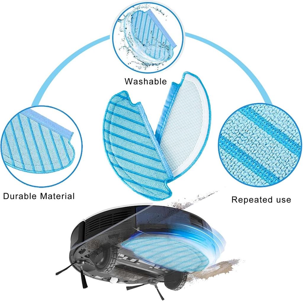 For ECOVACS Deebot T8 AIVI T9 AIVI N8 Pro AIVI N9 N10 N10 Plus Accessories Main Brush, Side Brush, Filter, Dust bag,Hepa Filter