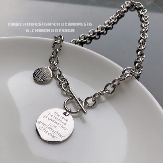 Necklace Light Luxury Niche Female Tide Hip Hop Collarbone Chain Accessories Pendant Long Sweater Chain