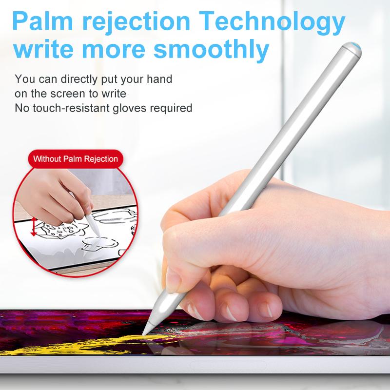 ID730 Oem Factory Active Tactil Pencil White Special Plastic Soft Tip Smart Stylus Pen for Ipad Apple Pencil Wireless Charging