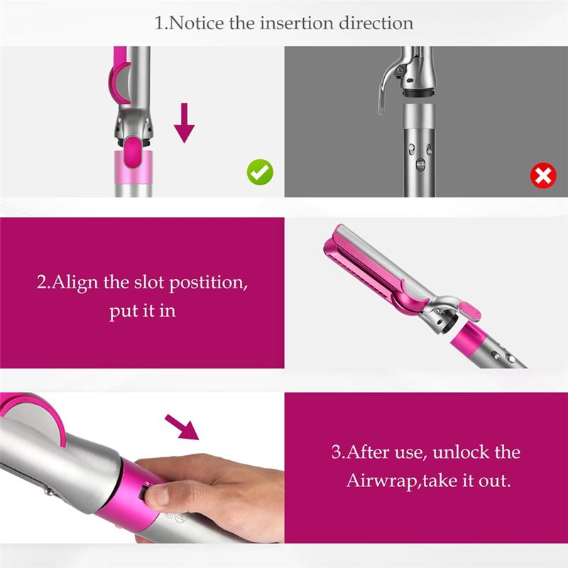 A65T-Pre-Styling Dryer & Airflow Attachment For Dyson Airwrap HS01 HS05 HS08 For Smooth Hair Style And Hair Curling A