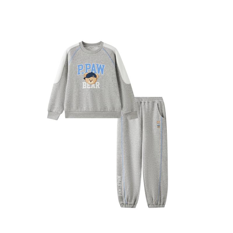 PawinPaw Kids' Cartoon Bear Sweatshirt Set