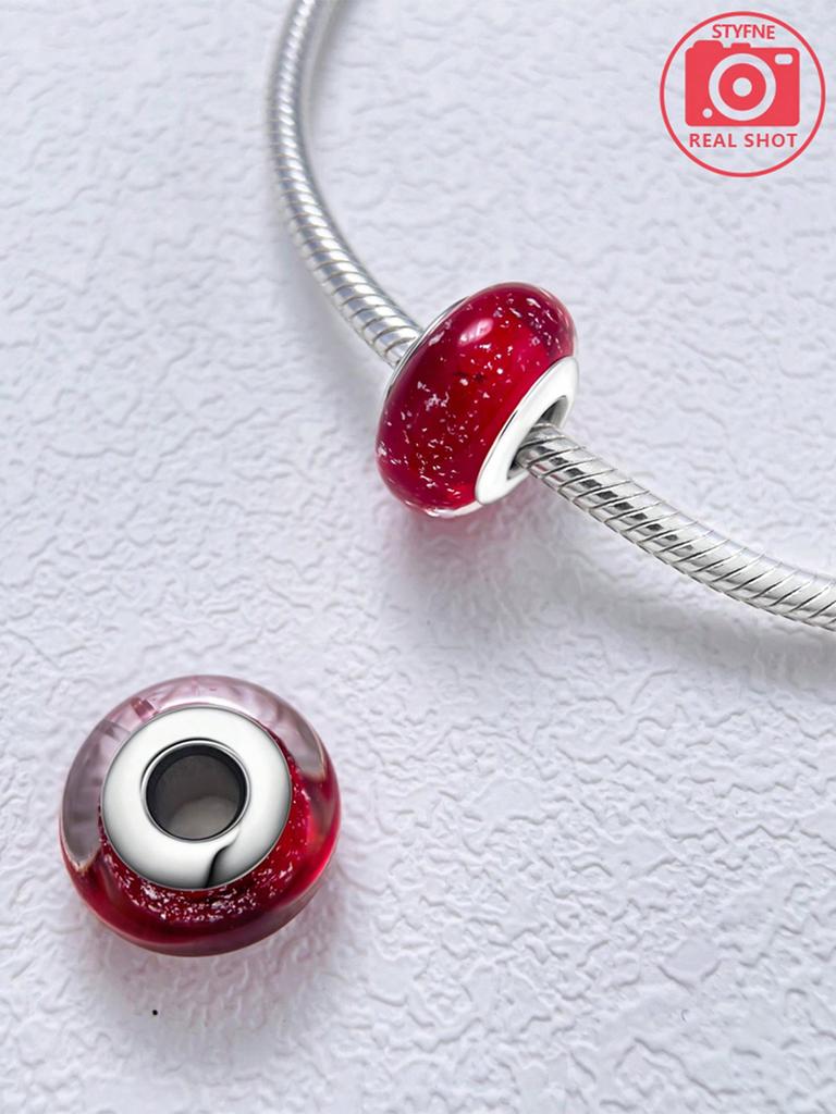 Charms Plata Colored Bubble Beads Charm Copper Plated Fit Charms Copperoriginal Bracelet For Jewelry Making Diy Charm