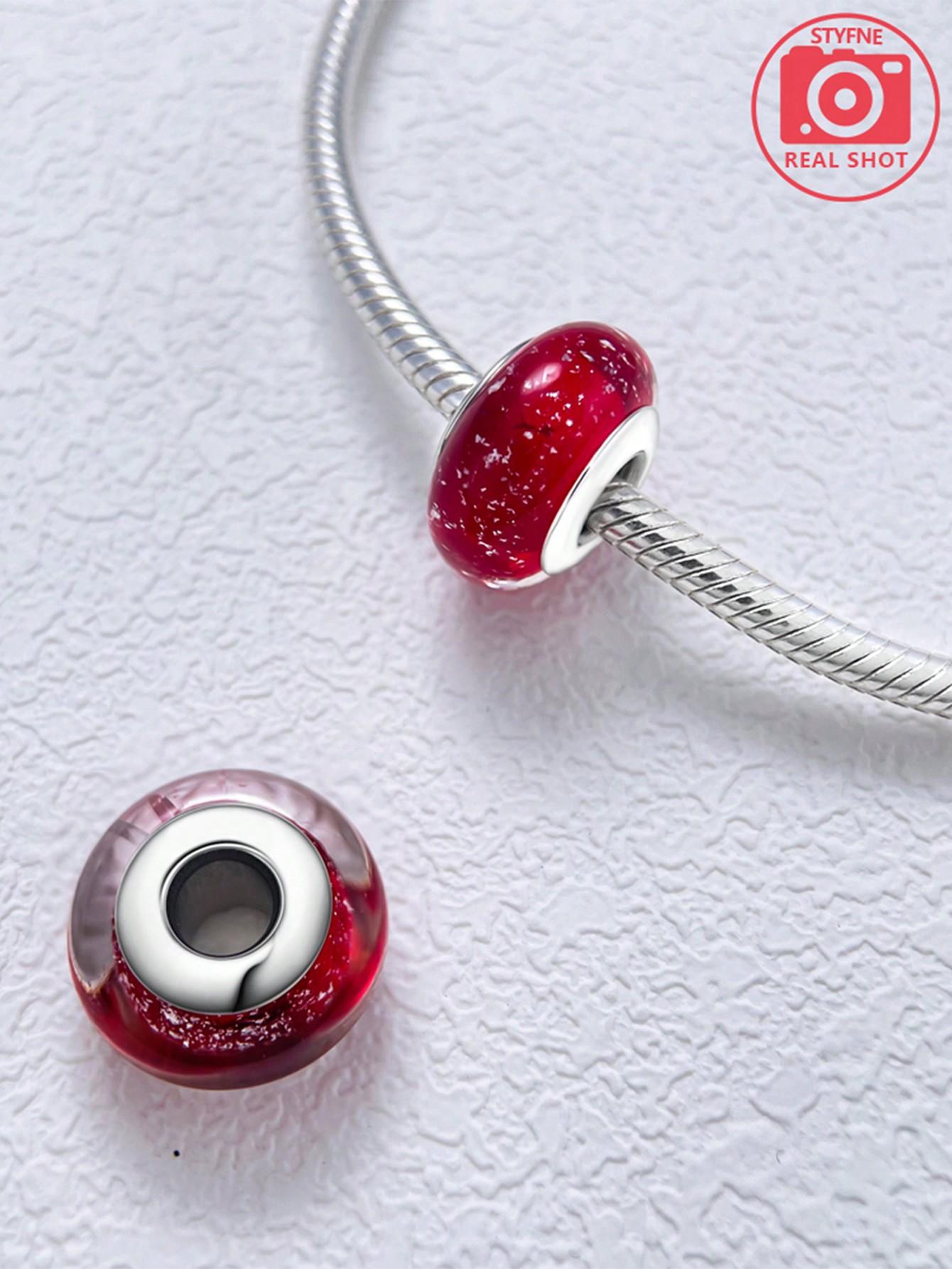 

copper Plated Authentic Charm Bead Charms Colored Bubble Bead Charms Compatible With Bracelets Womens Jewellery Gift (as the picture-53174-)-