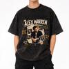 Alex Warren Finding Family On The Road Tour 2026 Washed T Shirts Streetwear T-Shirt Tee Shirt for Men Women