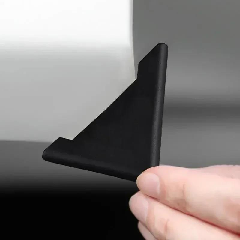 4Pcs Car Crash Strip Silicone Door Anti-collision Veneer Protective Sleeve Decorative Anti-collision and Anti-scratch Sticker Interior Mirrors 6