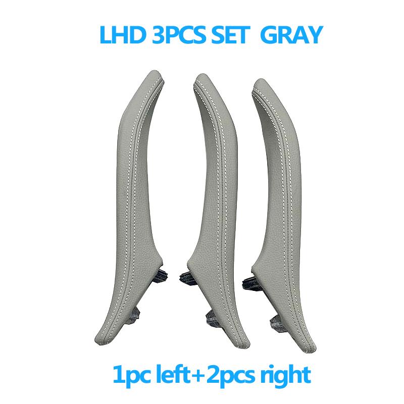 3-teiliges Innenzubehör für 3 Passagiertüren mit Ledergriffabdeckung für BMW 5 Series F10 F11 520i 523i 525i 528i