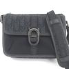 Pristine Shoulder Bag Dior 8 Buckle Oblique All-Over Pattern Black Used