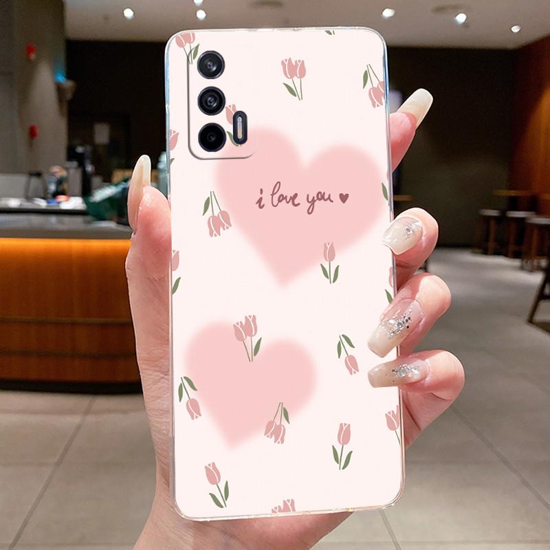 Für Realme X7 Max 5G Hülle X7Max RMX3031 Luxus Schmetterling Blume Klar Weiches TPU Silikon Rückseite Handyhülle Für RealmeX7Max 5G Hülle