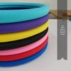 Ultra-thin Silicone Anti-slip Steering Wheel Cover - Round D-shape, Leather Texture, All-Season