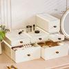 Desktop Storage Box Stackable Office Desk Drawers Organizer and Accessories For Make Up Beauty Supplies Vanity Bathroom