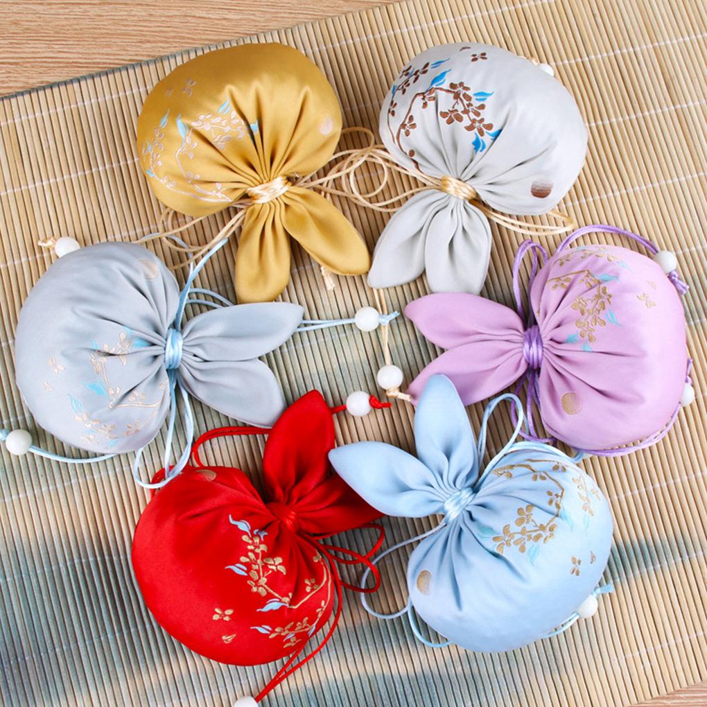Drawstring Bag Chinese Style Embroidered Jewelry Bags Perfume Satchel Decoration Packaging Pouch Household Wedding