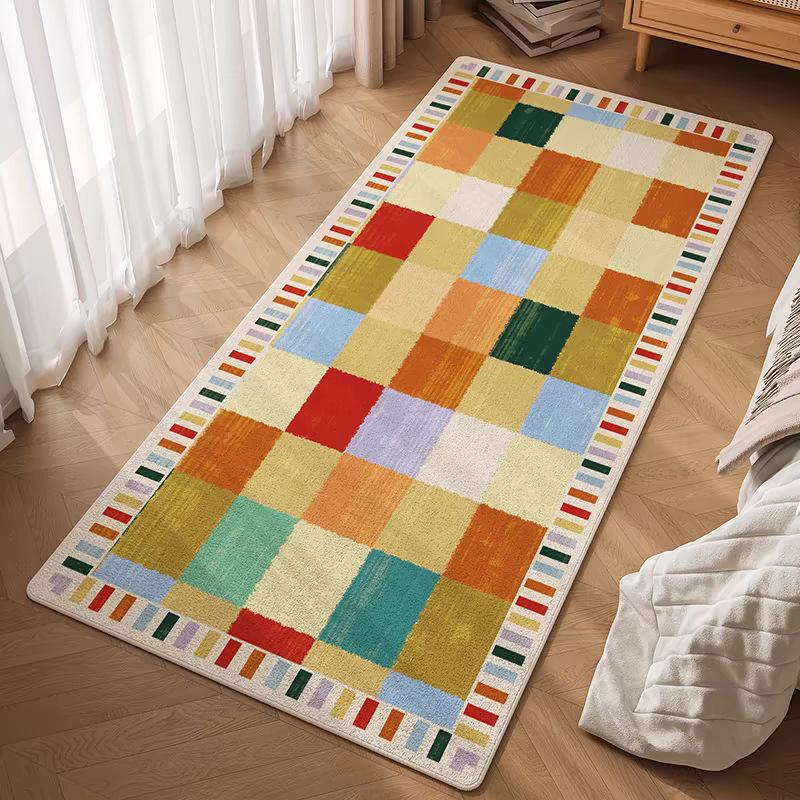 Simple Circle Velvet Carpet Children'S Room Bedroom Living Room Bedside Carpet Dirt-Resistant And Easy To Take Care Of Bay Window Floor Mat Carpet