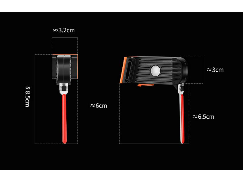 USB Dobíjecí Zadní Světlo na Kolo s Tekoucím Světlem - Vysoká Svítivost pro Noční Jízdu na Horských a Silničních Kolech