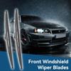 Front Windshield Wiper Blades, 12in/30.48cm Stainless Steel Polished Windshield Wipers Universal Quiet Wiper Blades for Auto Car
