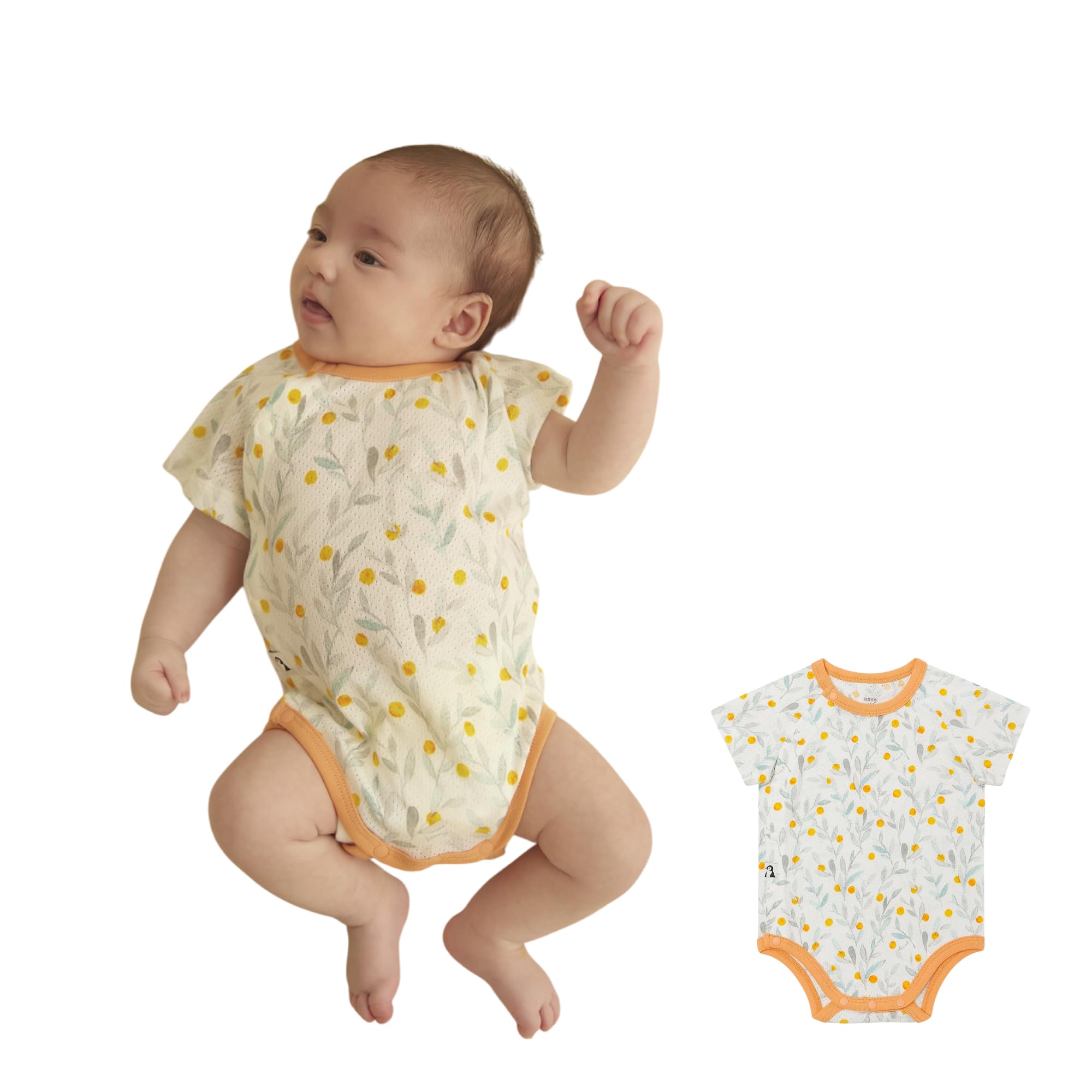 

Новорожденный Хлопковая Сетка Не нужно беспокоиться о жаре Удобный и дышащий летний Подходит для чувствительной Мягкий Короткий месяцы [Konny] Боди, рашгард,