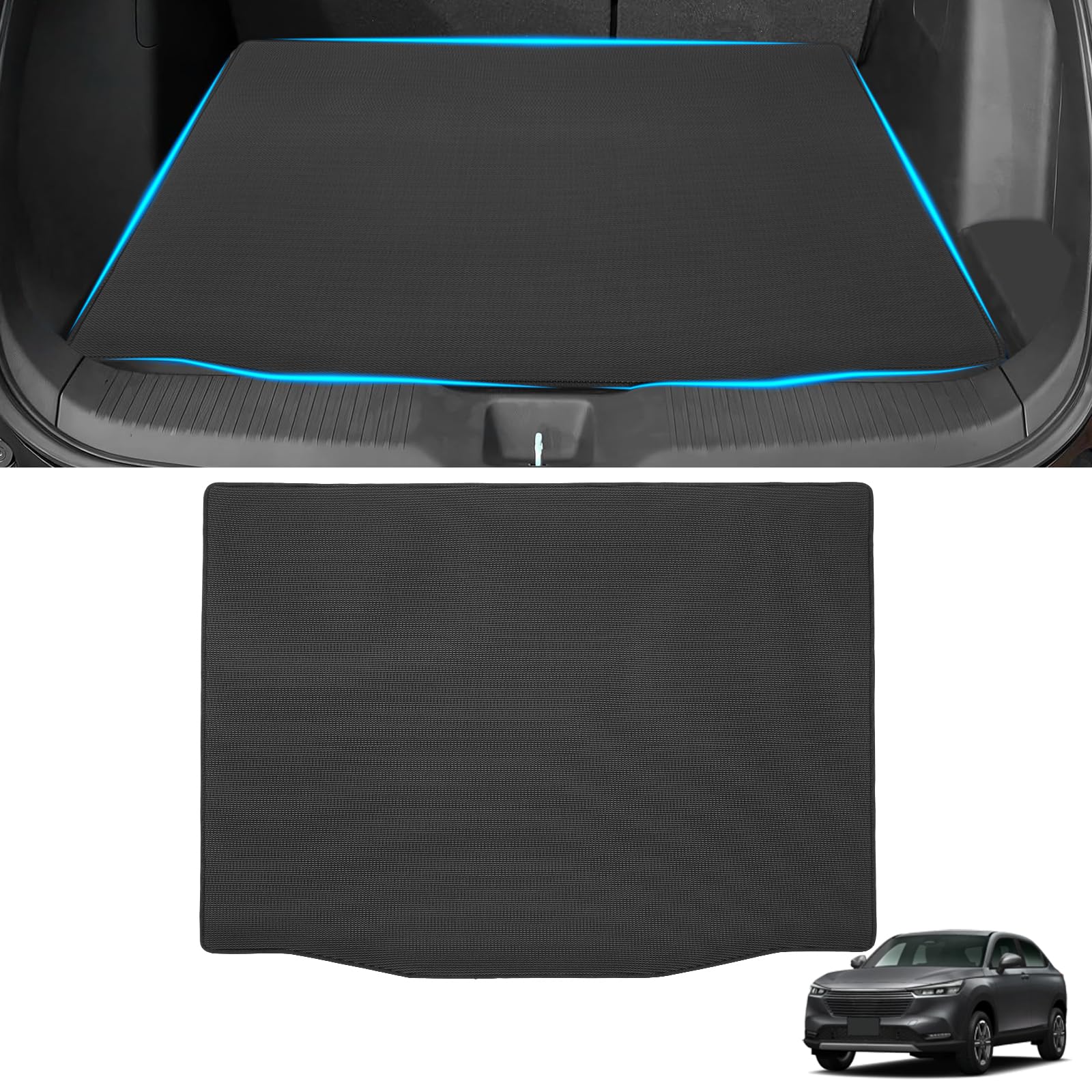 

BLUESEATEC Honda New Vezel RV Series Коврик для багажника 2D Коврик в багажник HONDA VEZEL Тип Апрель Дизайн Водоотталкивающий Коврик для груза Коврик для груза на заднее сиденье Истирание