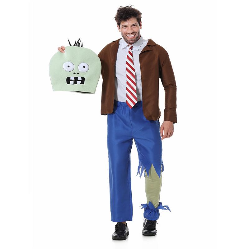 Cosplay Halloween zombie costume, new plant zombie cosplay game role-playing costume