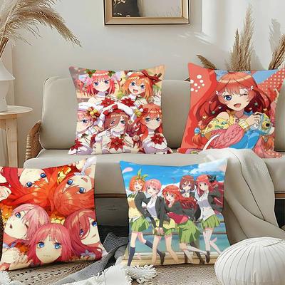 The Quintessential Quintuplets Pillow Case Throw Pillow Cover Nordic Vintage Style Cushion Covers Home Living Sofa Couch Seat