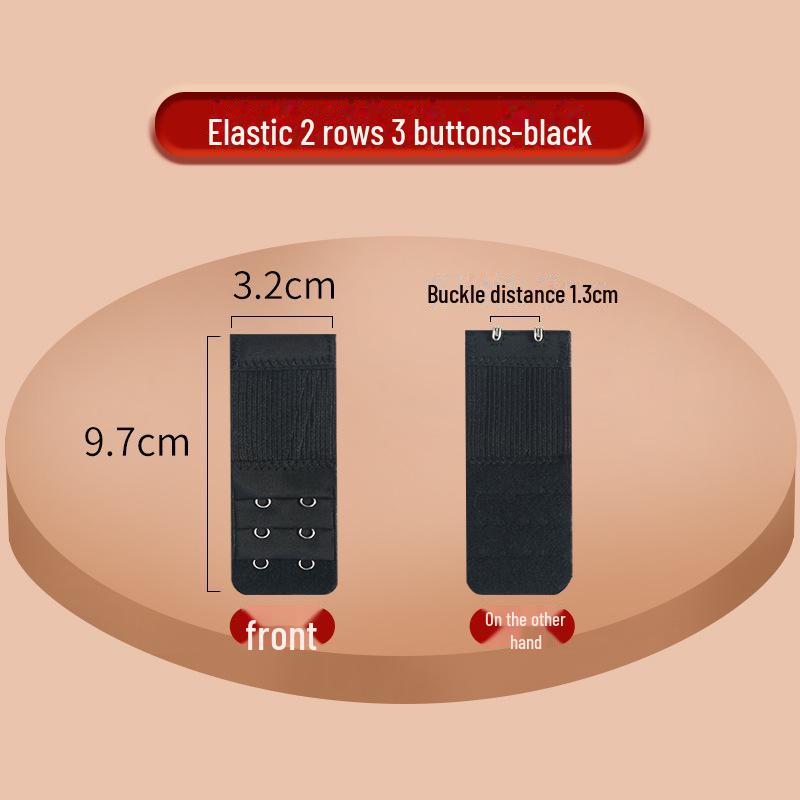 

Эластичный удлинитель бюстгальтера с пряжкой из нержавеющей стали - 2x3, 3x3, 4x4 ряда Naked (Stainless Steel Buckle)