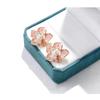 Brincos de Tarraxa Flor de Cerejeira Camélia de Luxo para Mulheres Vintage Elegante Pérola Design Único Inspirado na Natureza Chique Estilo Francês