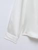 Spring 2025 Women's European & American Style Cotton Shirt with Ruffle Detail