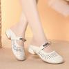 Baotou Sandals For Women Wearing Summer Shoes For Women, Versatile Hollow Breathable Semi-Torched Women's Shoes Comfortable