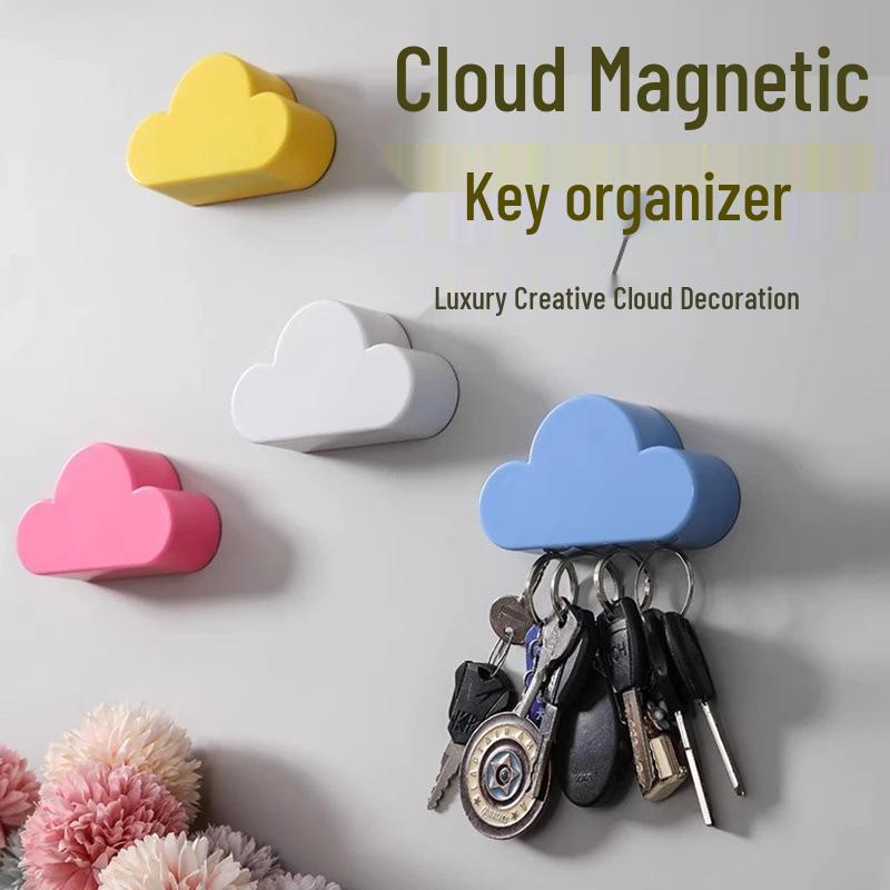 Nordic Cloud Magnetischer Schlüssel- & Taschenhalter - Selbstklebend, Kein Bohren erforderlich