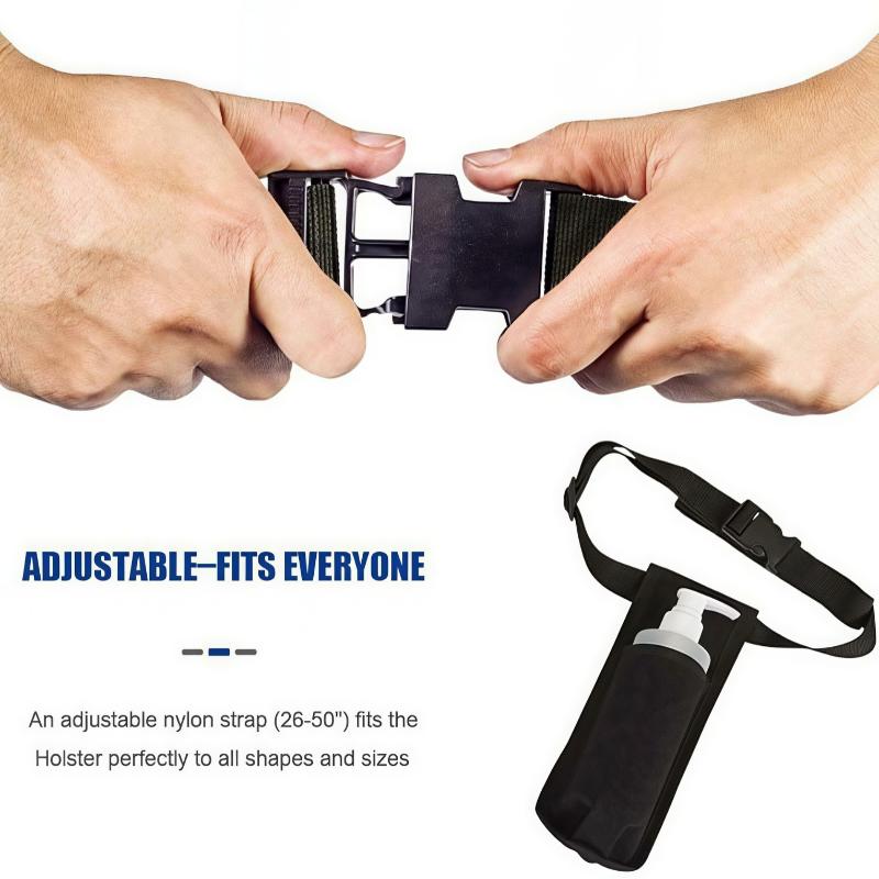 1Pcs Single/Double Hole Massage Bottle Bag Massage Waist Pouch Adjustable Belt Supplies Professional Lotion Pouch For Therapist