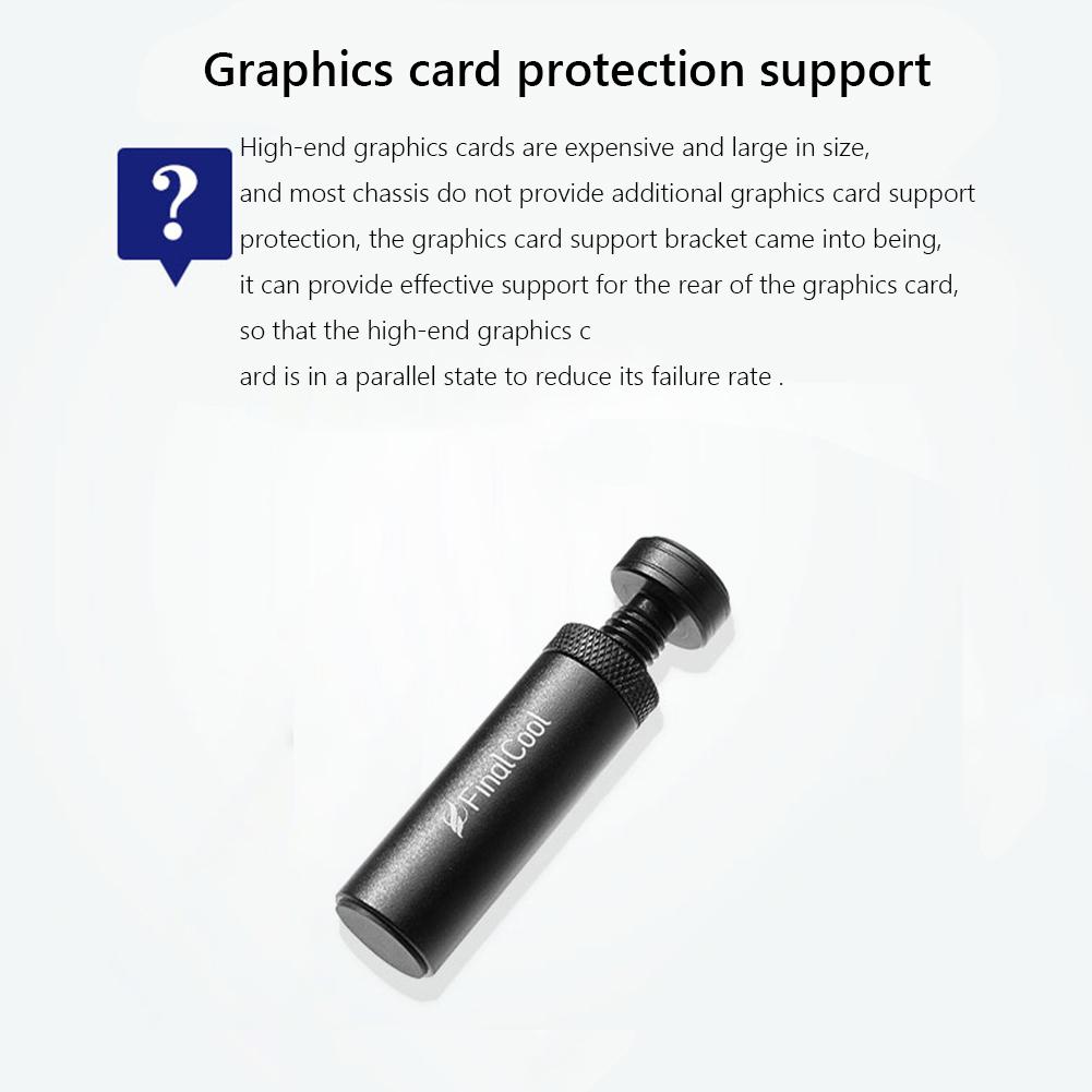 Graphics Card GPU Brace Support Vertical Telescopic Rotating Video Card Sag Holder Bracket Aluminum Alloy for Desktop PC Case