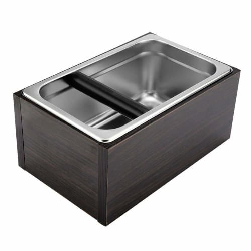 Knock Box Espresso Coffee Trash Can, Coffee Residue Bucket, Garbage, Crumbs, and Grounds Container for Coffee Makers and Coffee Machines, Removable, N