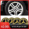 Hot Car Sticker 4 pieces 75mm Car Wheel Center Hub Caps Cover for Mercedes-Benz W166 W167 W177 W213 X205 GLC/GLE/ML-class decora