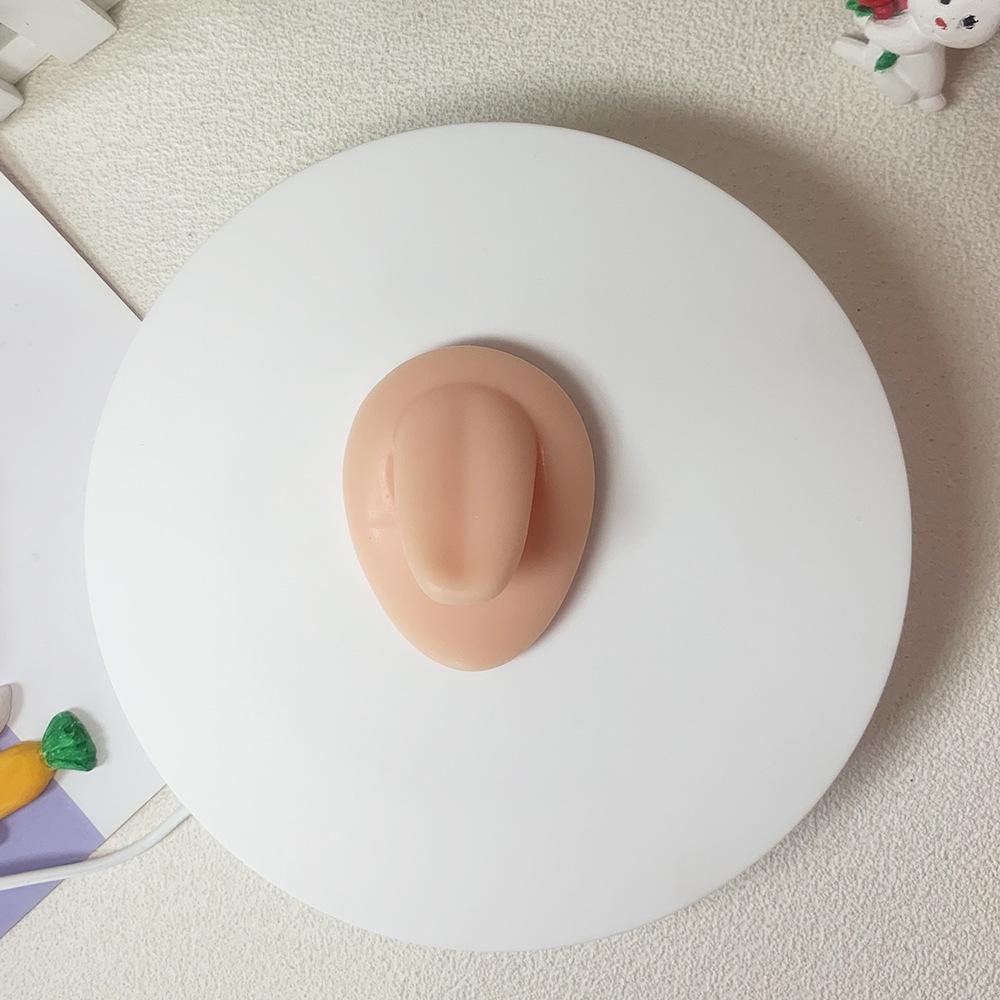 Model din silicon pentru ureche, nas, buză, pentru afișare și antrenament, cu suporturi pentru piercinguri