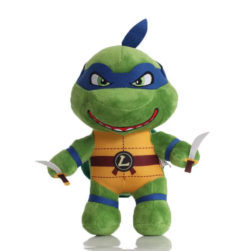 

25Cm Ninja Turtles Plush Dolls Anime Game Tmnt Leo Raph Mike Don Stuffed Animals Decoration Ornament Toys For Kids Birthday Gift (As shown-10378)-