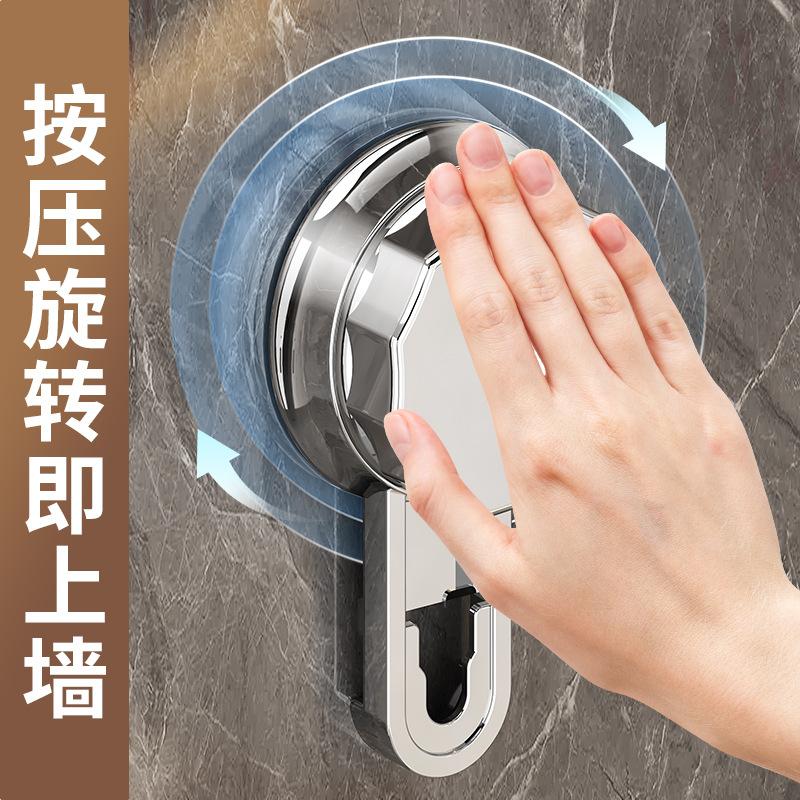No punching installation suction cup triangular rack removable wall hanging toilet bathroom corner storage