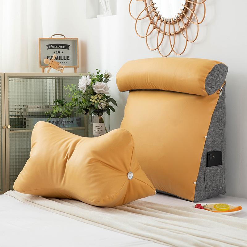 Technology Cloth Headboard Cushion New Soft Bag Breathable Bed Pillow Large Backrest Tatami Bed Backrest Cushion Waist Pillow