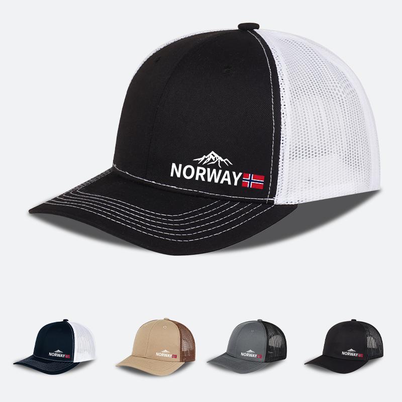 Freedom Outdoors Women's Norway Souvenir Mesh Trucker Hat Adjustable Unisex Gift For Norway Lovers & Travelers
