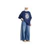 adidas Originals Crest Loose Crew Neck Sweatshirt Women Blue JW6051