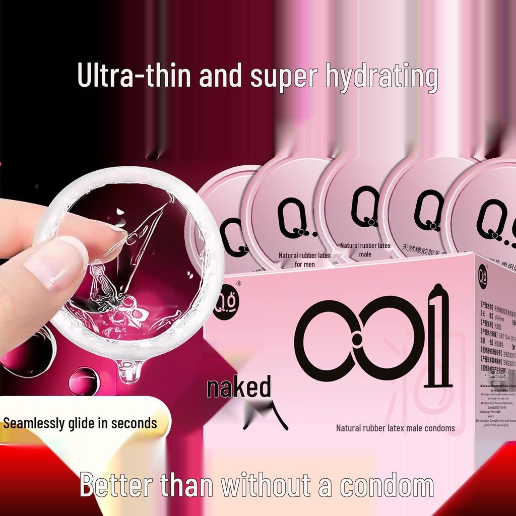 Q Point Ultra-Thin Lubricated Condoms - 10 Count Moisturizing & Safe for Adult Family Planning