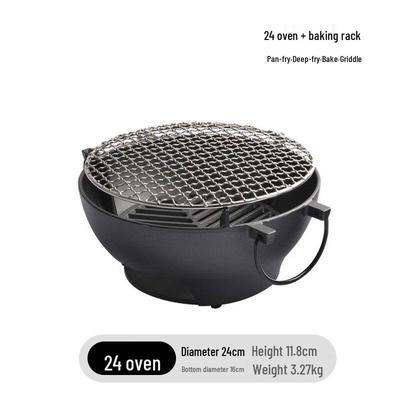 Wutuo Outdoor Cast Iron Charcoal Grill
