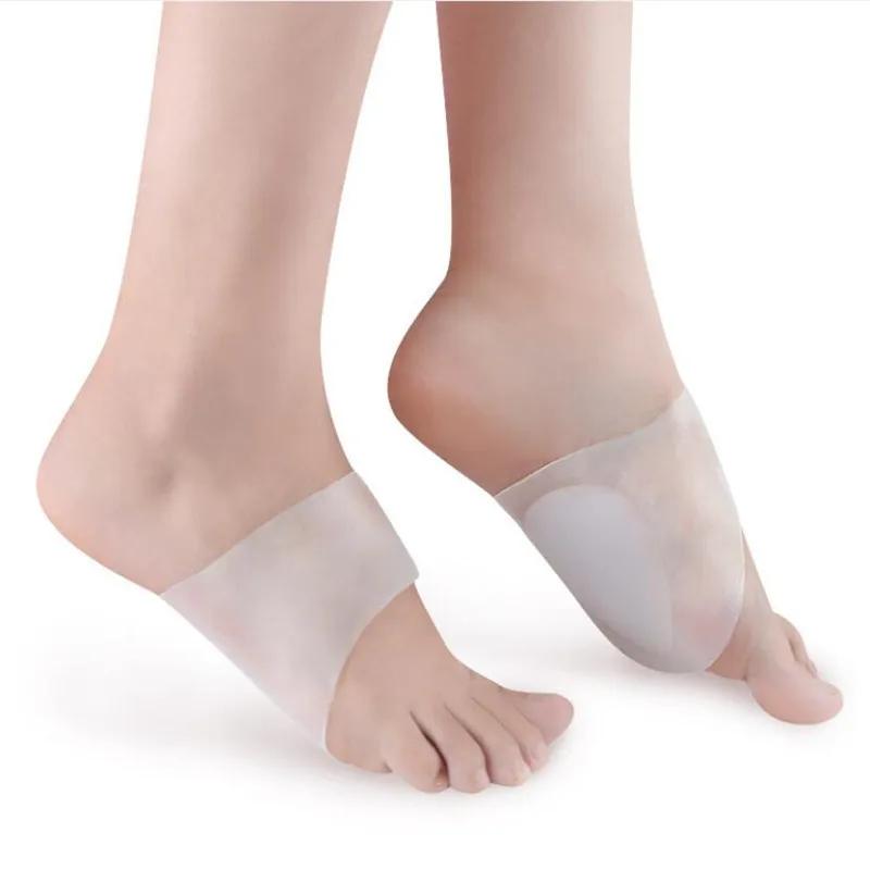 1 Pair Arch Support Sleeves Plantar Fasciitis Silicone Heel Spurs Foot Care Flat Feet Socks Cushions Pads Orthotic Insoles
